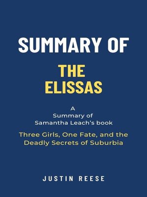 cover image of Summary of the Elissas by Samantha Leach